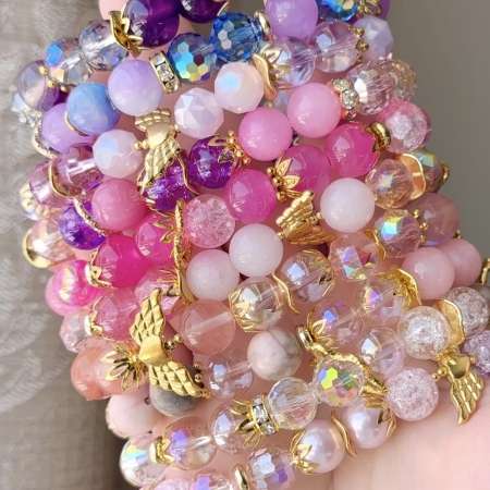 天然石とガラスのジュエリー992